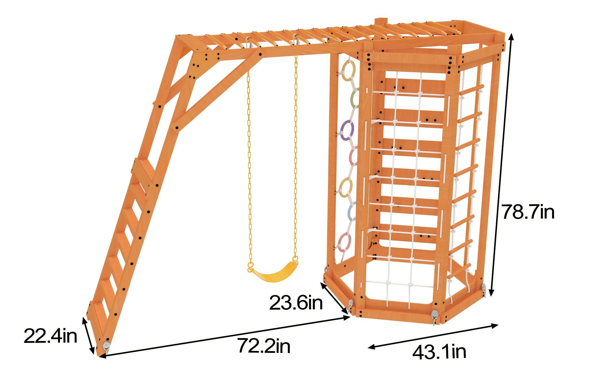 Hawthorn Outdoor Climber Playset | Bars