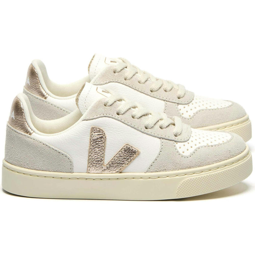 VEJA Small V-10 Laces - Platinum