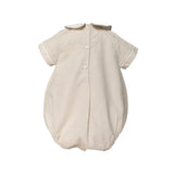 Baby Boy Linen Bubble with Pointed Collar