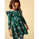 Ruffle Shoulder Ballet Dress, Multi
