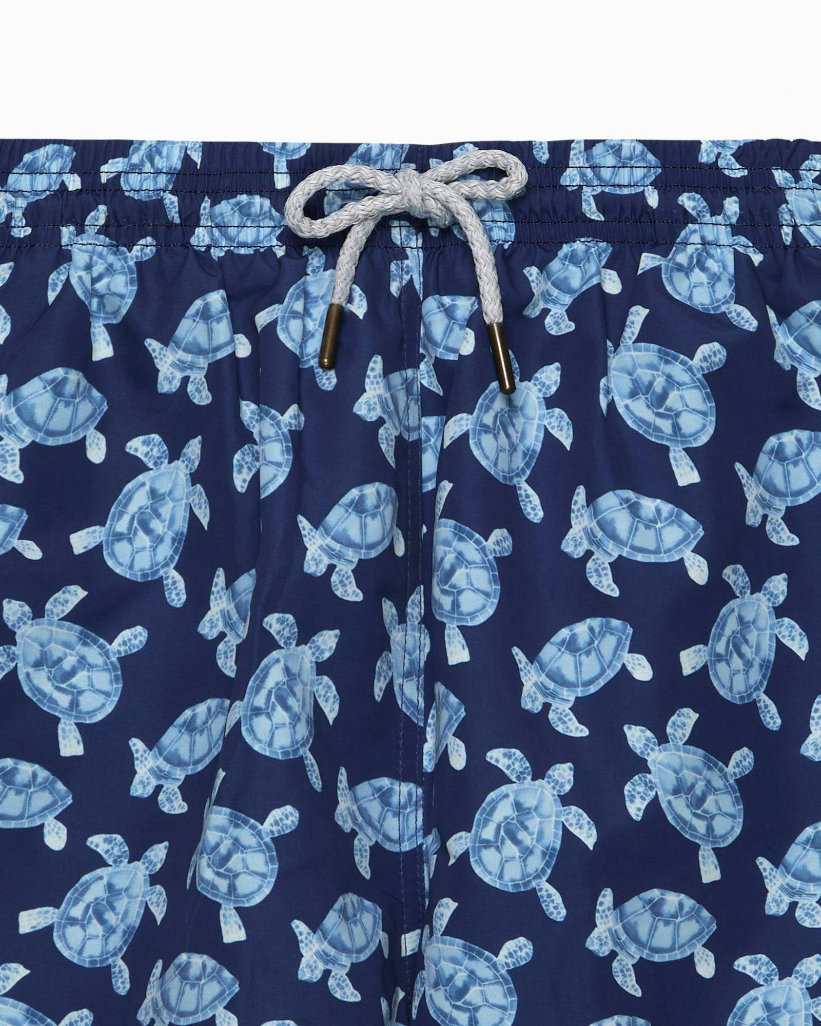 Mens Daddy & Me Swimshorts in Navy Turtle