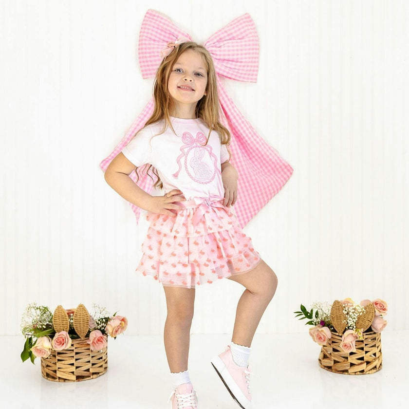 Honey Bunny Easter Tulle Bow Headband