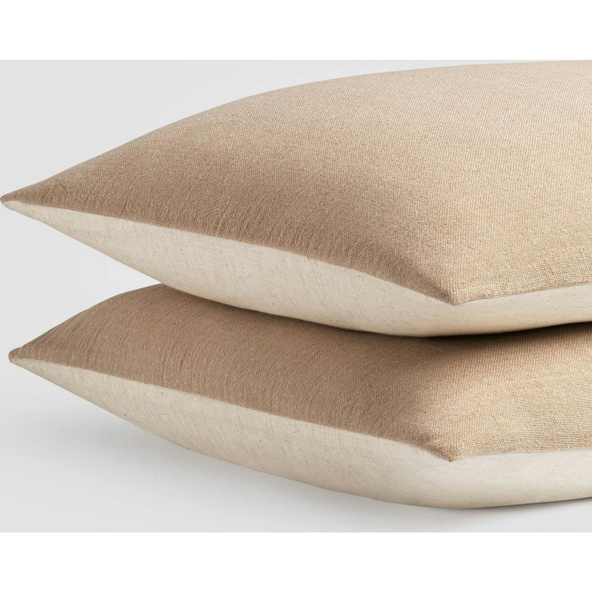 Sand Linen Sham Set, Beige
