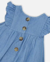 Chambray Dress And Bloomer Set