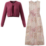 Floral Jumper Cardigan Set