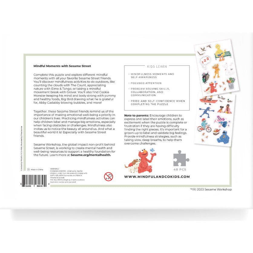 Mindful Moments with Sesame Street Floor Puzzle