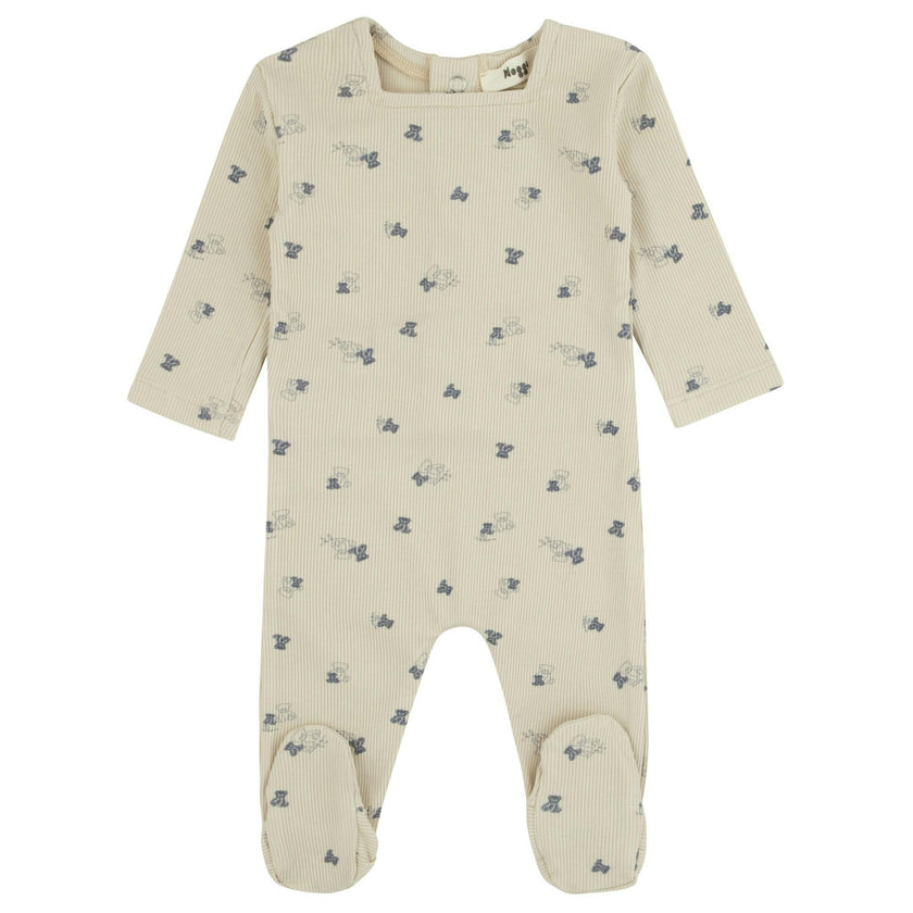 Bamboo Teddy Printed Footie