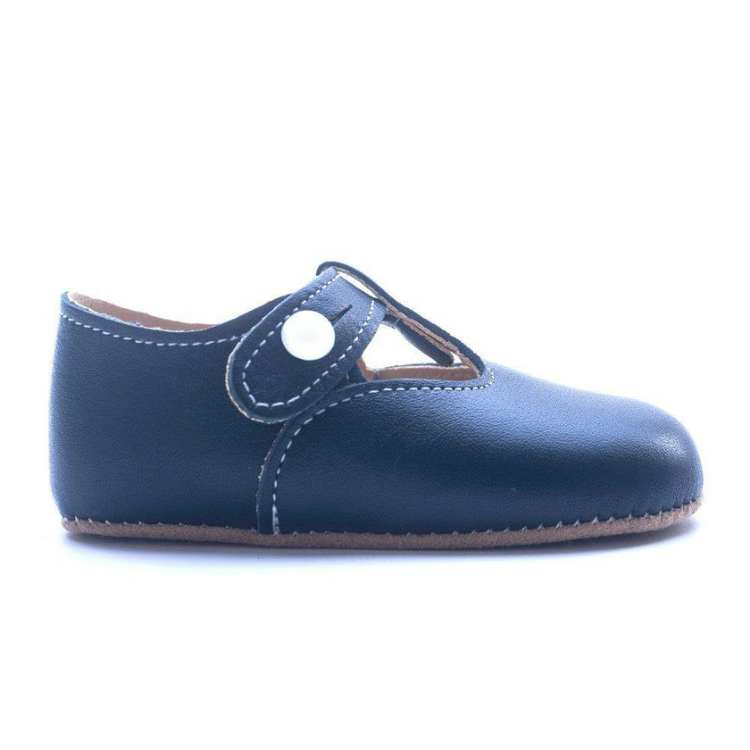 Alex British Pre-Walker Baby Shoes - Navy Blue