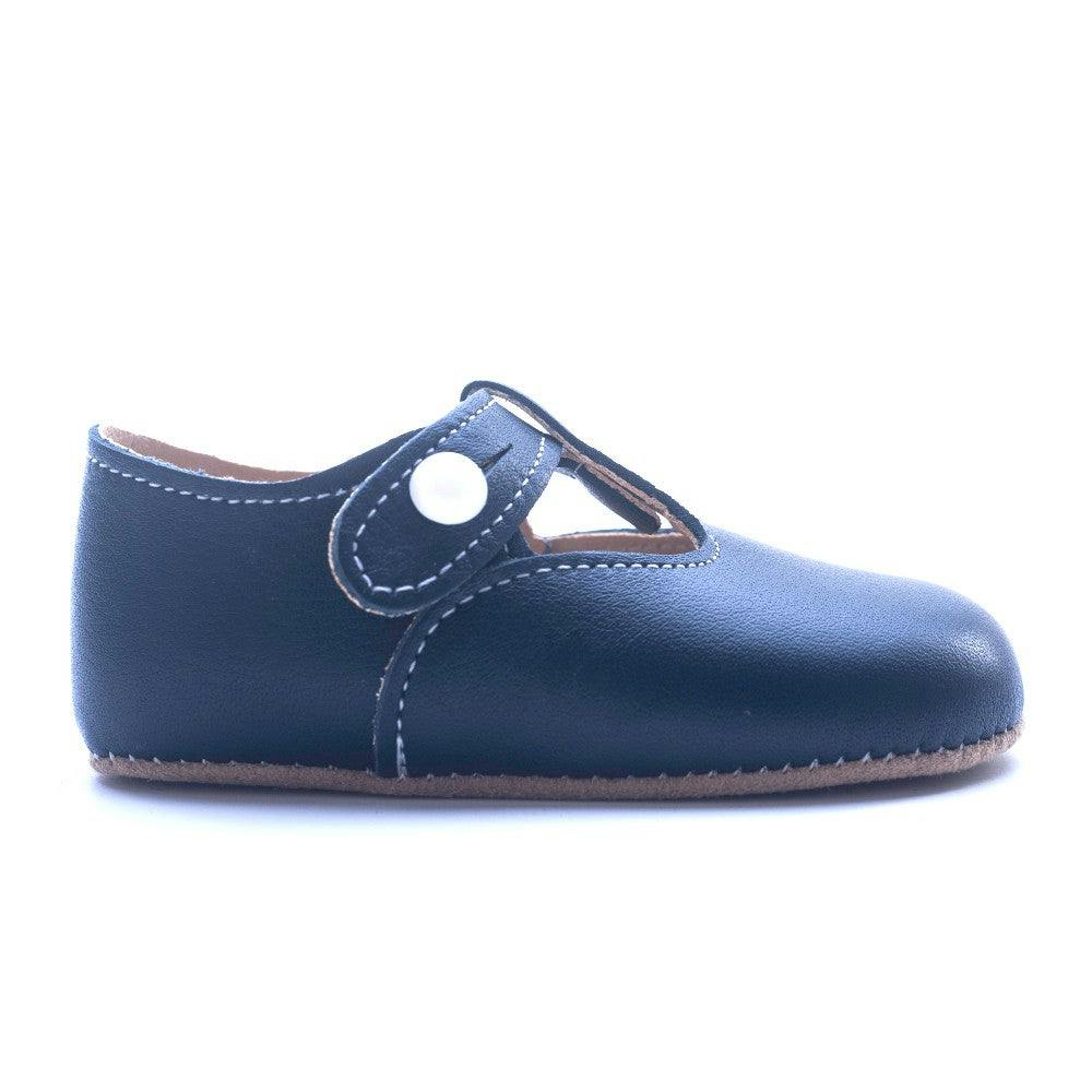 Alex British Pre-Walker Baby Shoes - Navy Blue