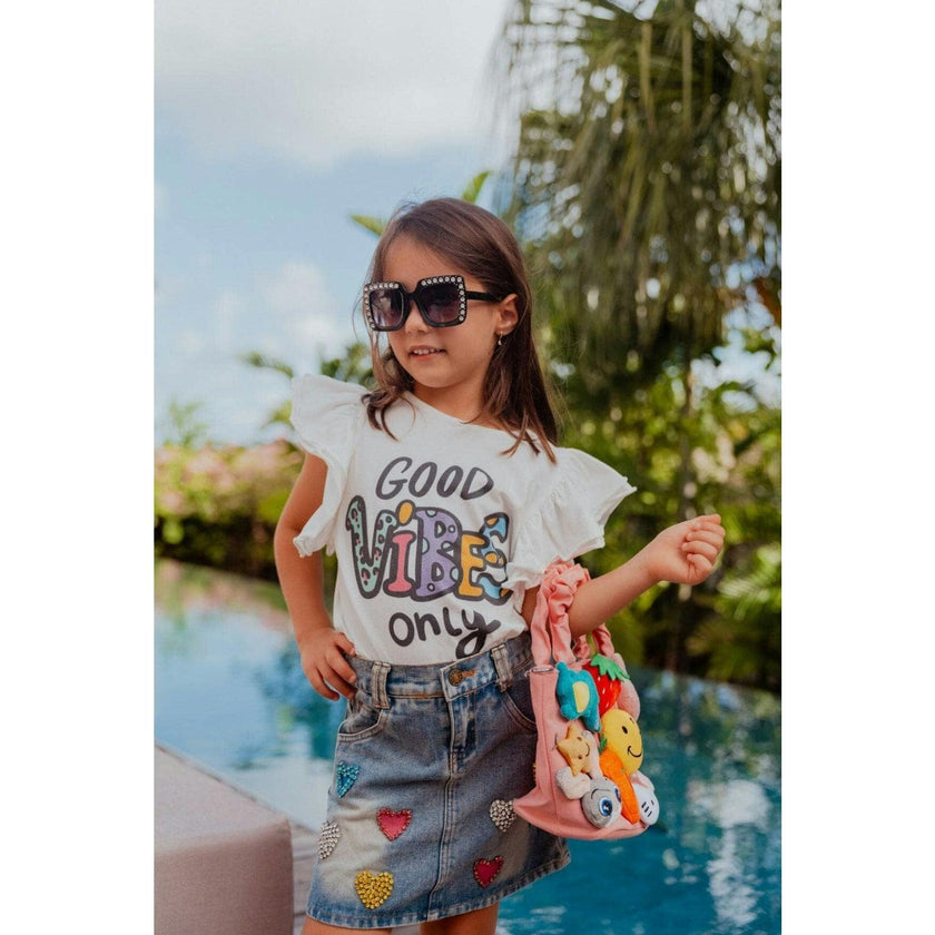 Good Vibes Only Ruffle T-Shirt