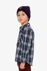 Flannel Shirt Blue and White Plaid