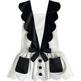 The Drop-Waist Tuxedo Dress, Black