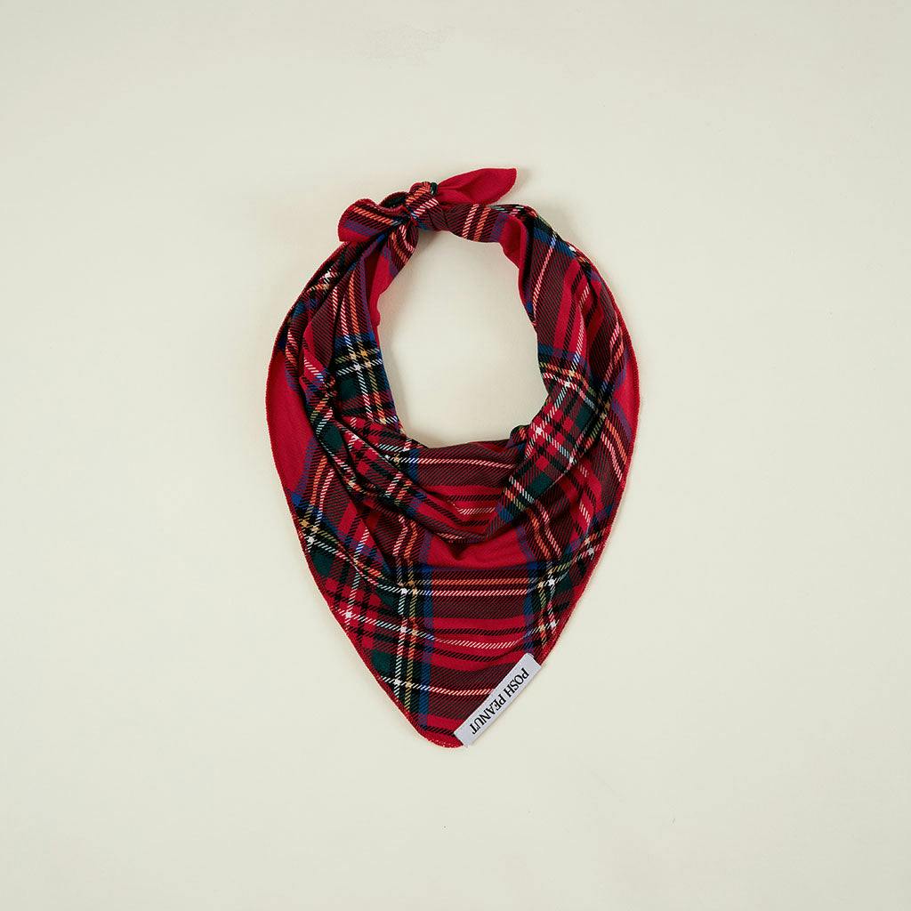 Red Tartan Plaid Dog Bandana