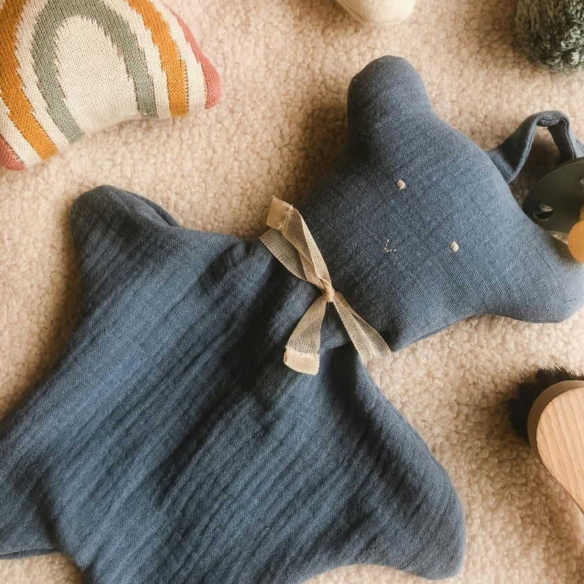 Cachou the Lovey with Removable Wood Teething Ring