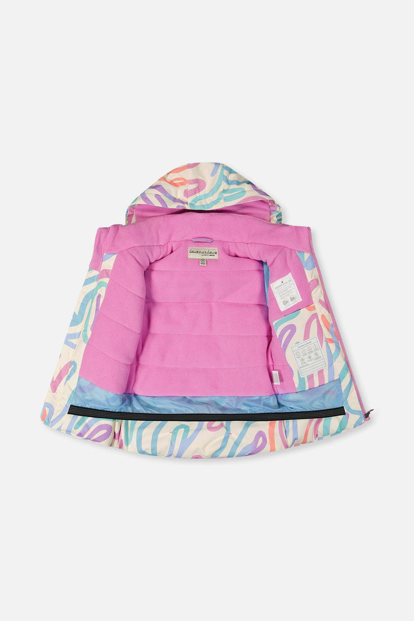 Two Piece Discover Snowsuit Multicolored Line Print