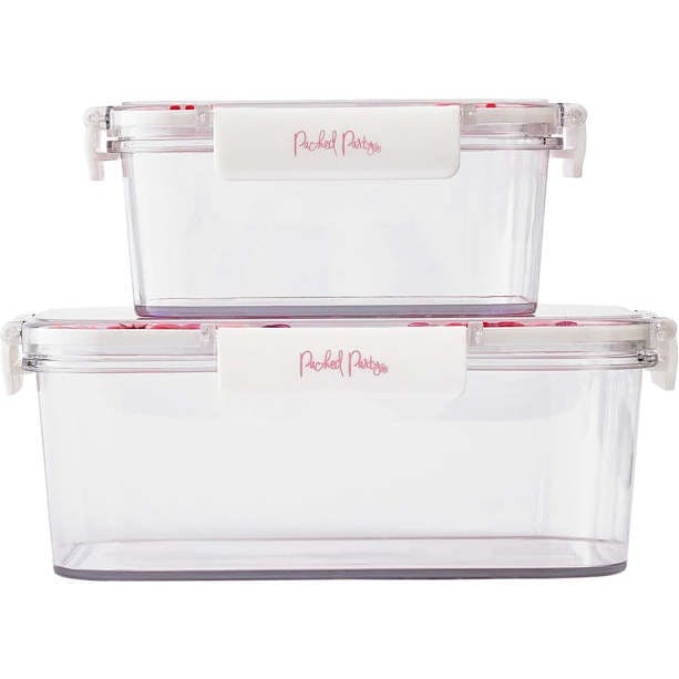 Packed Party Sweet Tart Confetti 2-Piece Food Storage Set