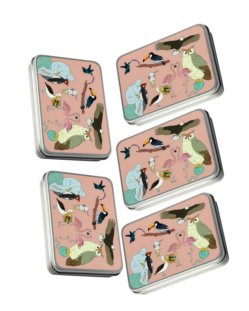 Coloring Kit - 5 units in set - BIRDS Small