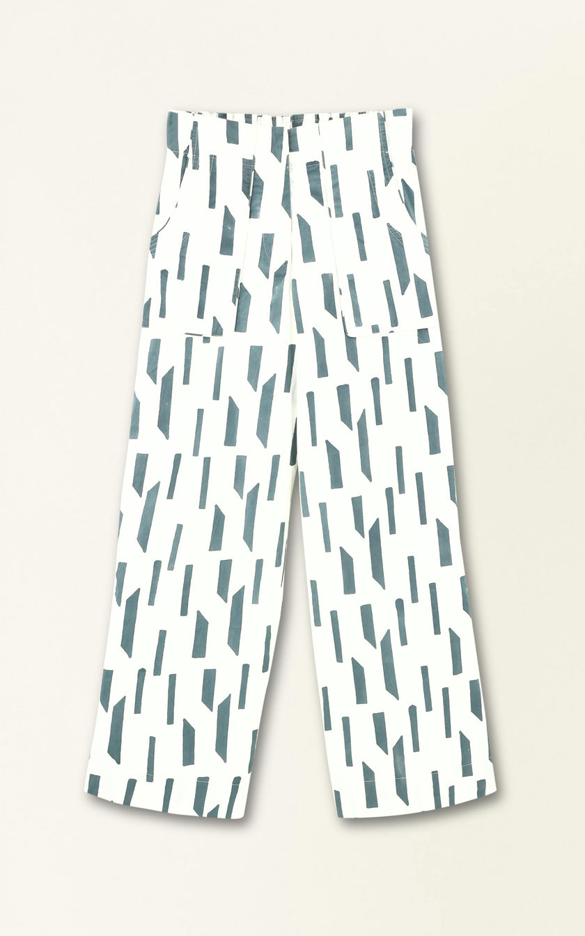 Tivot Pant in White Rainfall