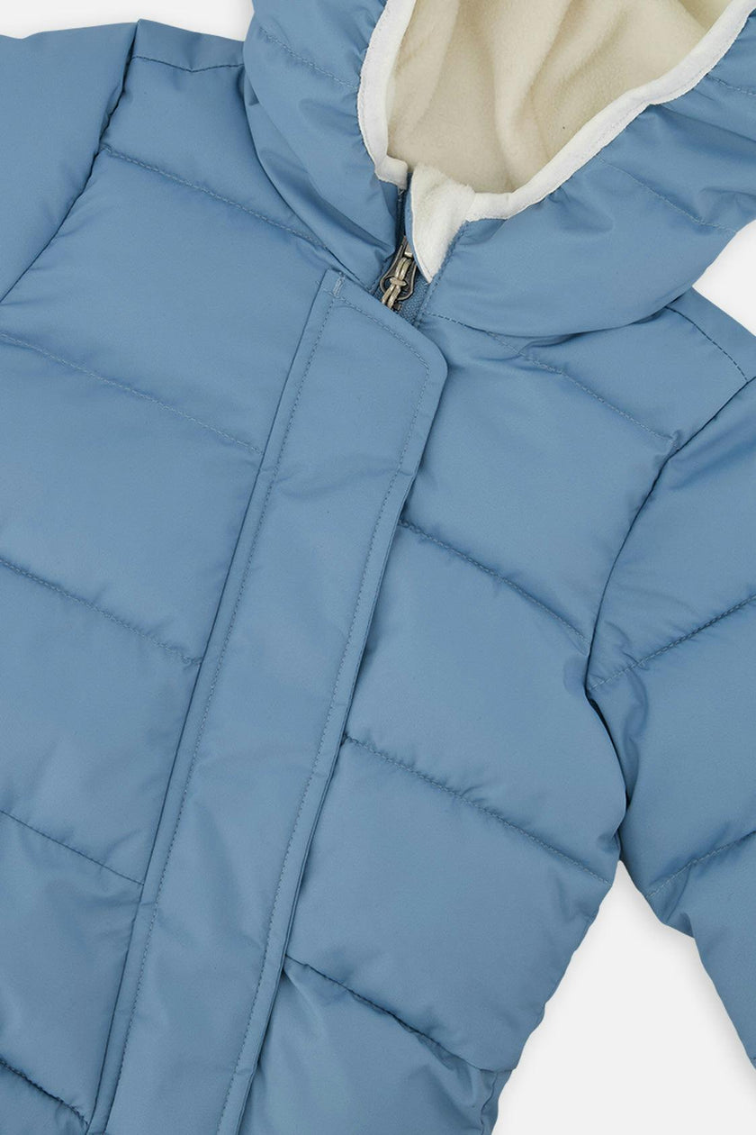 Baby Cloud One Piece Snowsuit Adapted For Car Seats Blue Grey