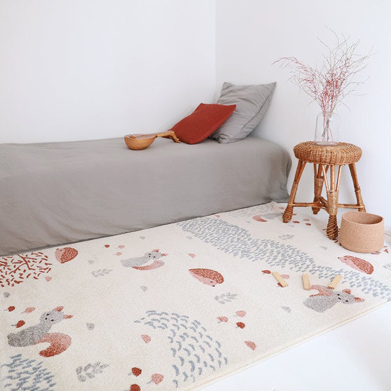 Flat Woven Graphic Print Rectangular Rug