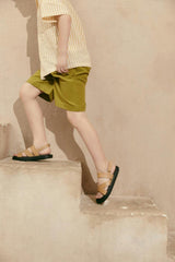 Rick Velcro Strap Leather Sandals
