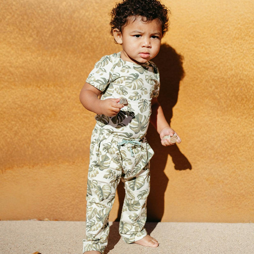 Island Leaf Cotton Stretch Jogger Pants