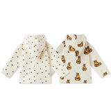 Honey Reversible Waffle Knit Hooded Jacket