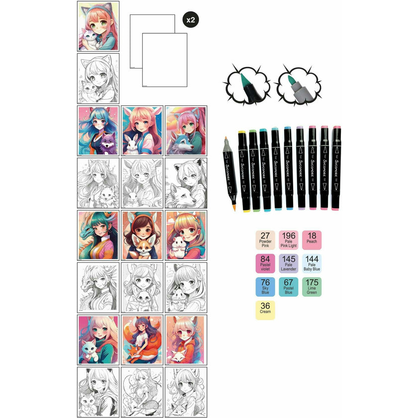 Manga - Layout And Markers - Kemonomimi - 10y+