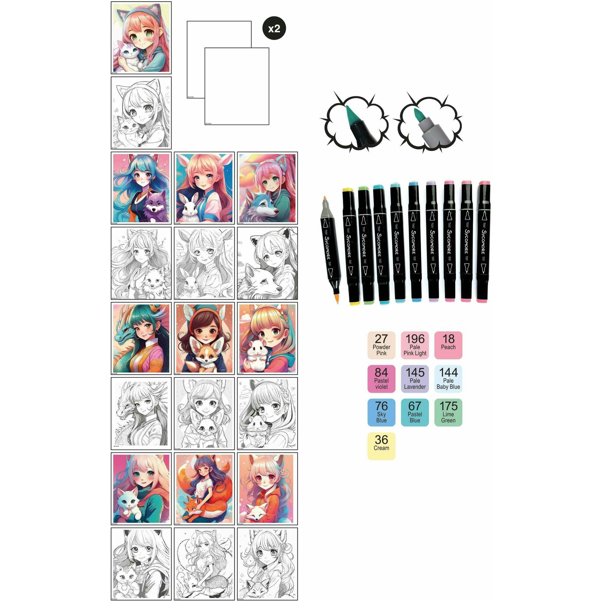 Manga - Layout And Markers - Kemonomimi - 10y+