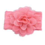 Multicolor Elastic Glitter Floral Headband Set