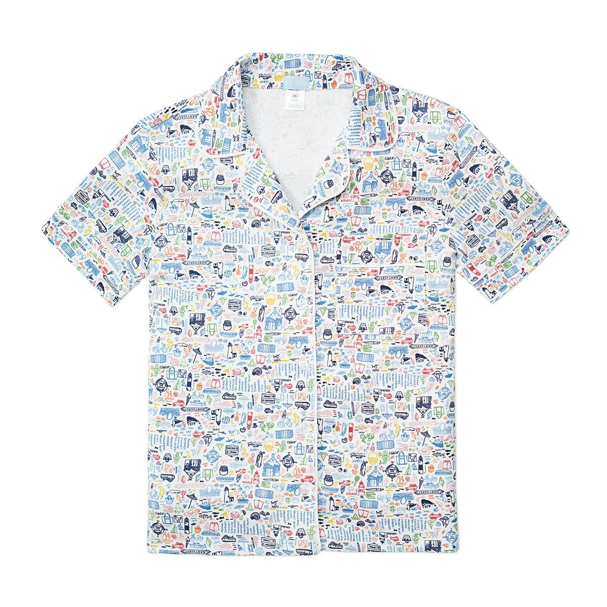 Nantucket Women’s Button Front Short Pajama Set