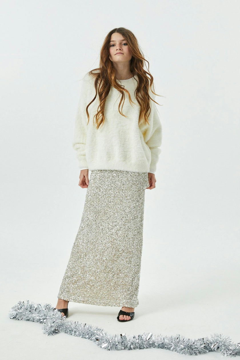 Delfina Long Sequin Skirt