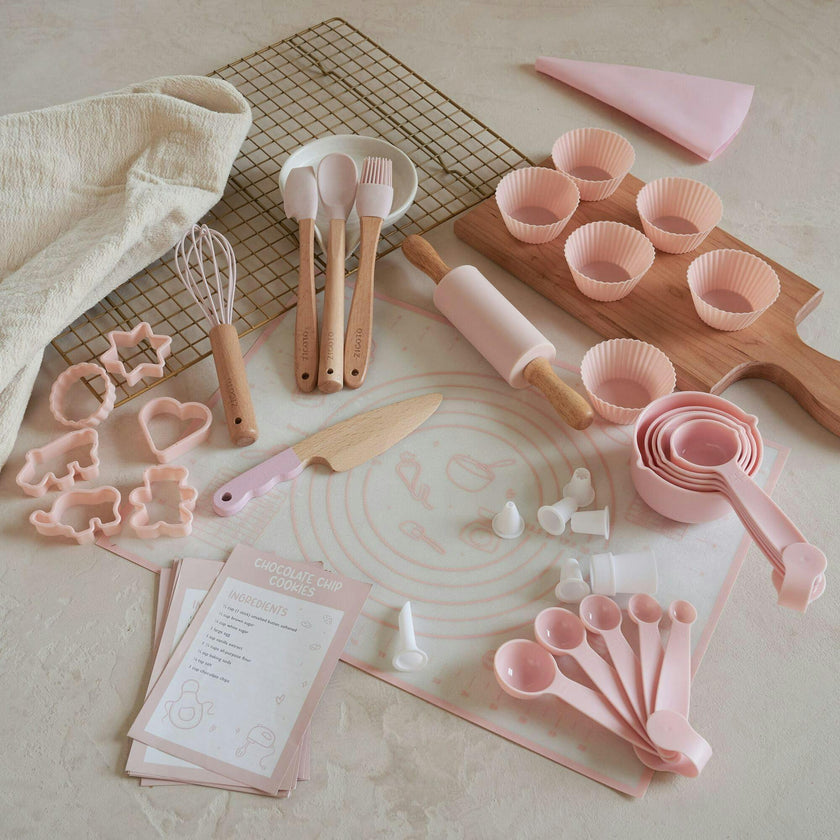 Kid Safe Cooking Tools - Kids Baking Set Gift for Girls