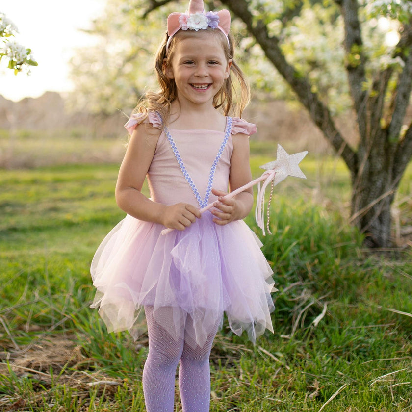 Pink Shimmer Unicorn Dress & Headband