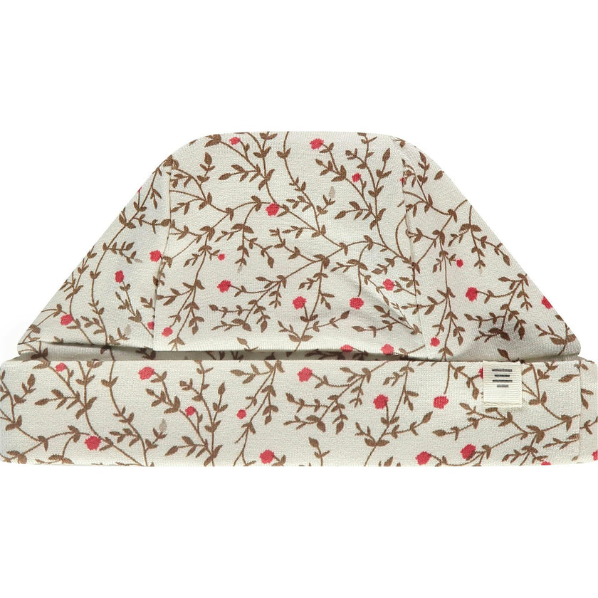 Vines Florals Print Baby Hat