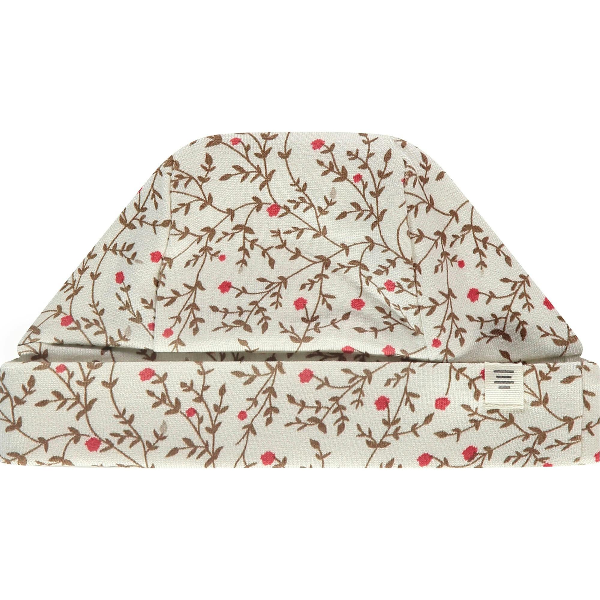 Vines Florals Print Baby Hat