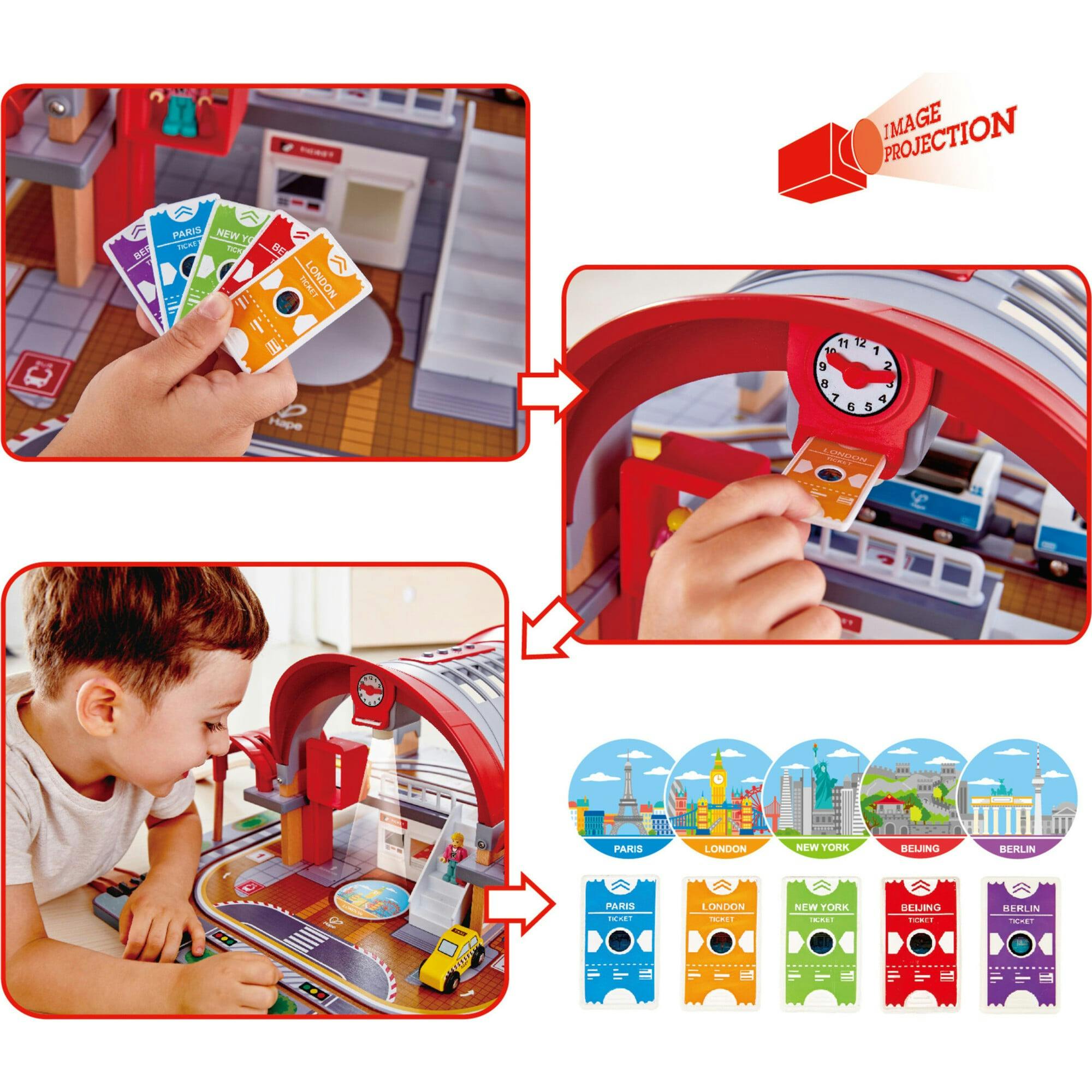 Grand City Station Light & Sound Railway Set