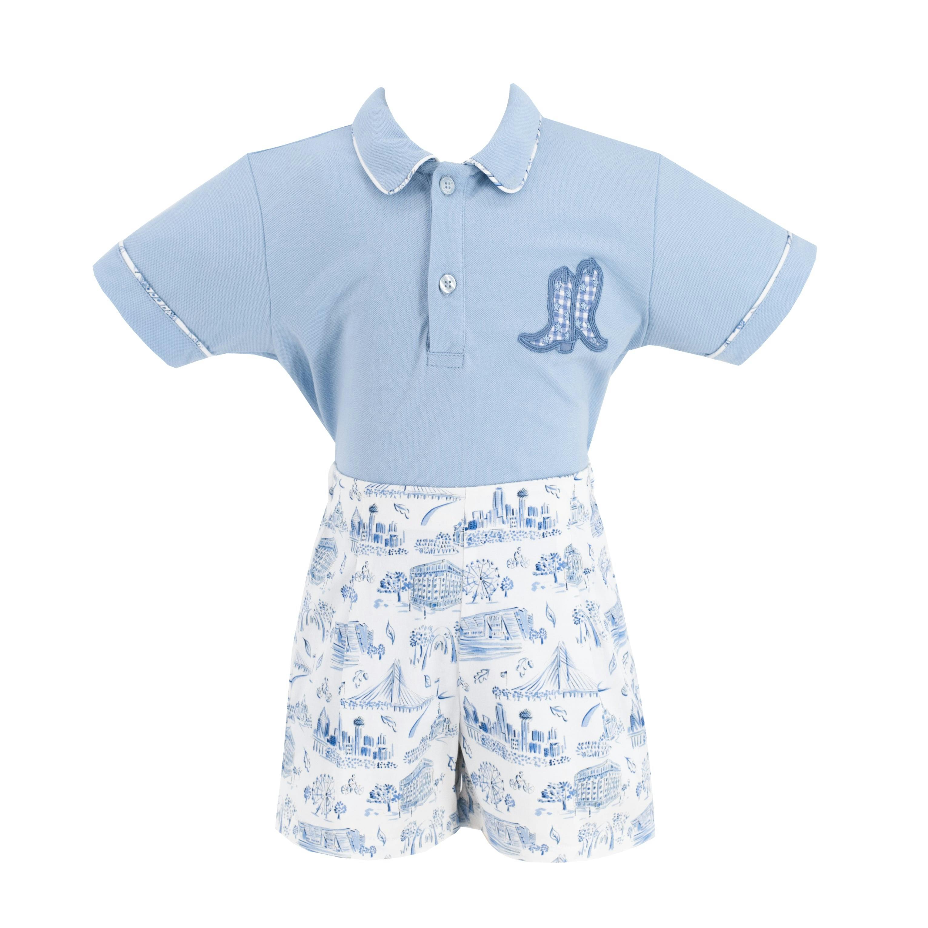 Fields Boy Polo Set - Dallas