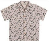 MAUI BEIGE ISLAND PRINTED WOVEN SHIRT