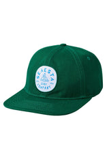 Shoreline Patch Snapback Hat / Forest Green
