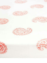 Block-Printed Cotton Fitted Crib Sheet