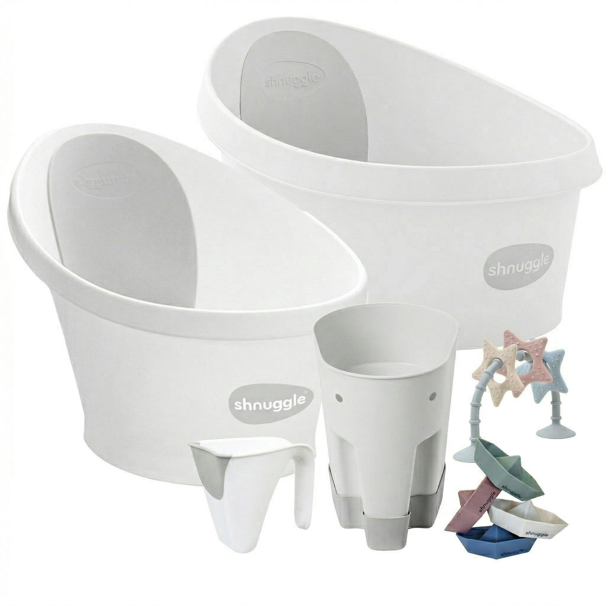Shnuggle Splash & Grow Bundle: Baby & Toddler Bath Bundle + Accessories - 6-Piece Set for Every Stage