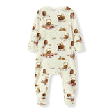 Picnic Organic Cotton Zipper Footed Romper