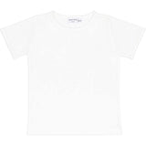 girls shell white pointelle shirt