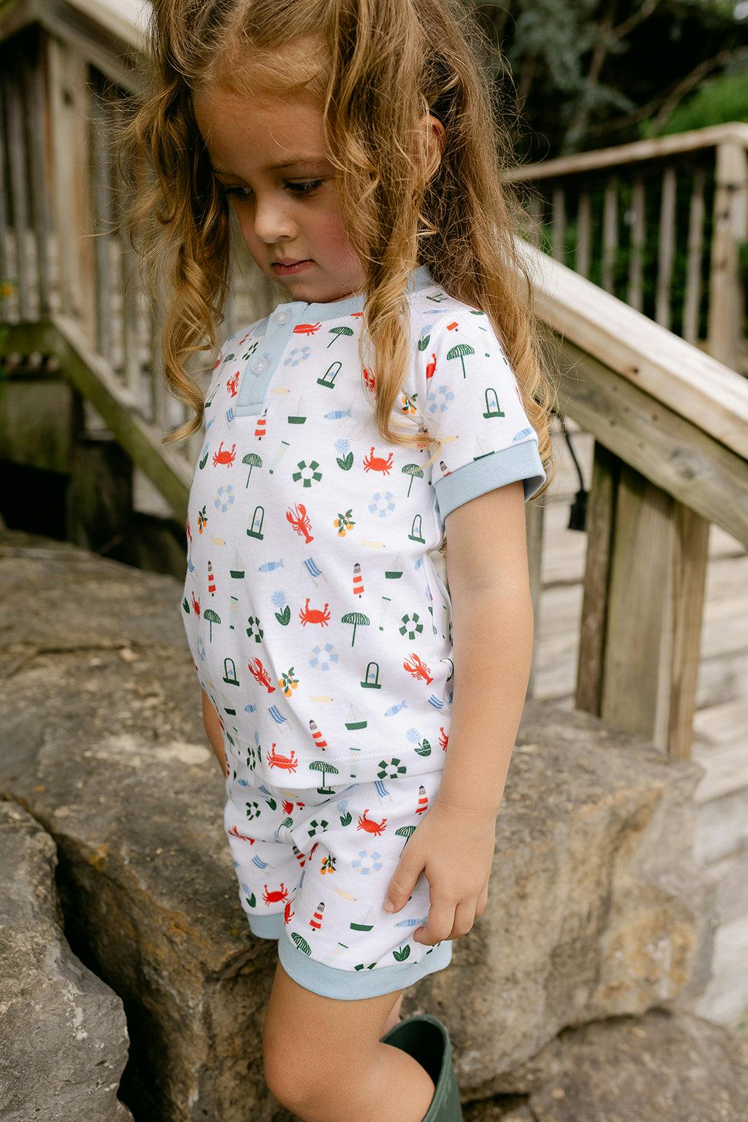 Frankie PJ Set - Coastal Waters