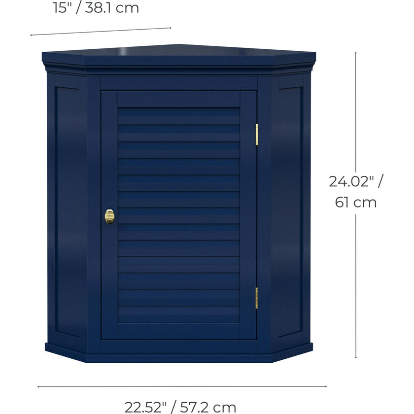 Teamson Home Glancy Corner Wall Cabinet