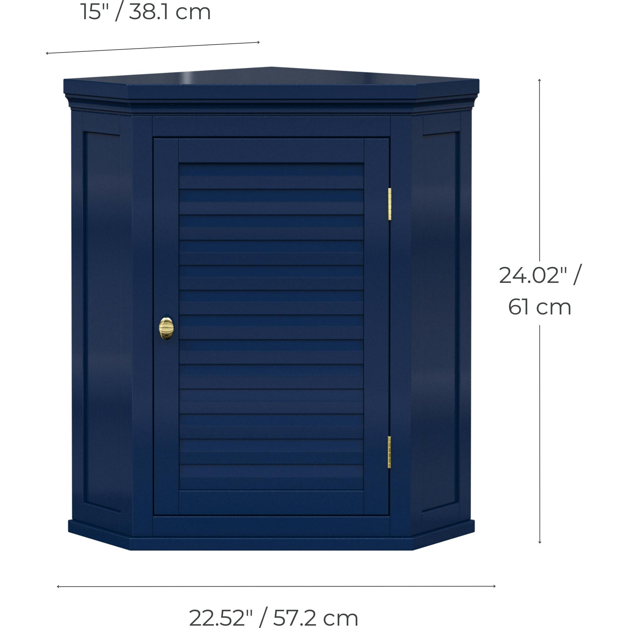 Teamson Home Glancy Corner Wall Cabinet