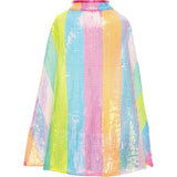 Stripy Sequins Cape