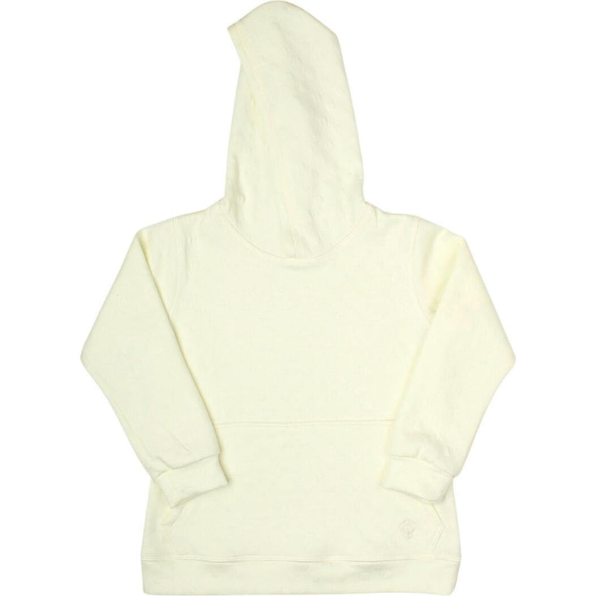 Boy Cream Long Hooded Pocket Jersey 100% Cotton