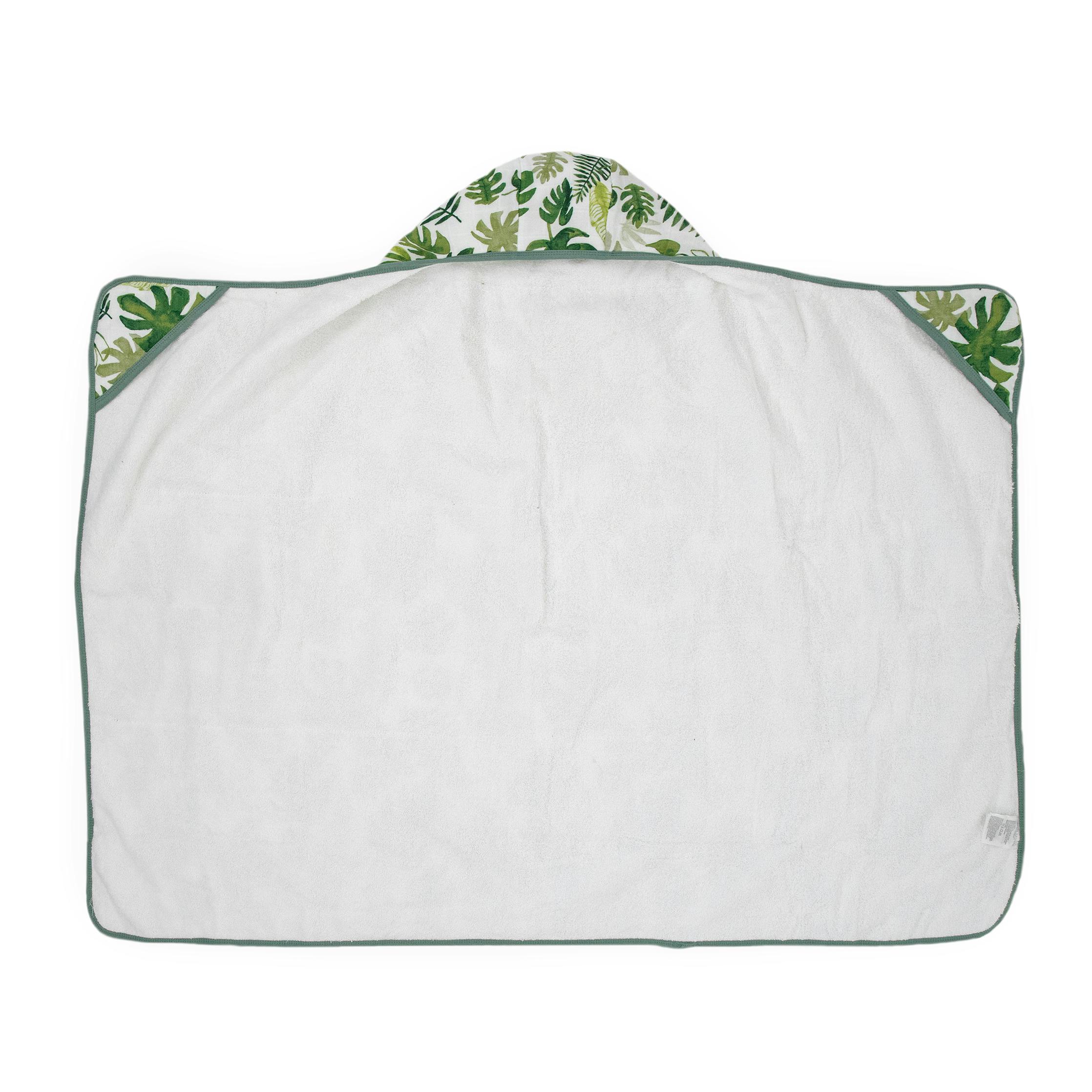 Toddler Hooded Towel - Tropical Leaf
